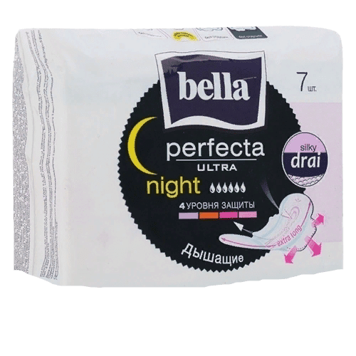 Прокладки Bella perfecta Ultra Night Silky Drai 7шт. Bella perfecta Ultra Night Silky Drai 7 шт. Прокладки Bella ультратонкие perfecta Ultra Night №7.