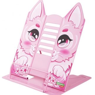 Подставка для книг и учебников фигурная BRAUBERG KIDS "Kitty", регулируемы наклон, металл, 238059