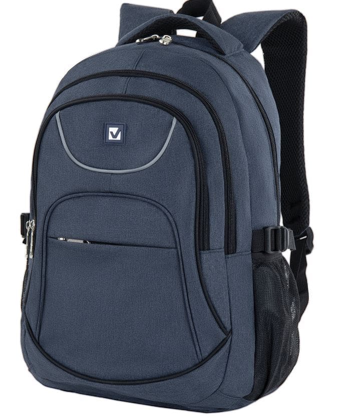 Рюкзак BRAUBERG HIGH SCHOOL универсальный, 3 отделения, Сапфир, синий, 46х31х18 см, 270760