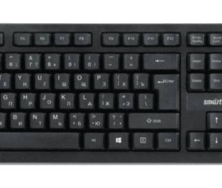 Клавиатура мультимедийная SmartBuy 112 чёрная, slim, USB (SBK-112U-K)