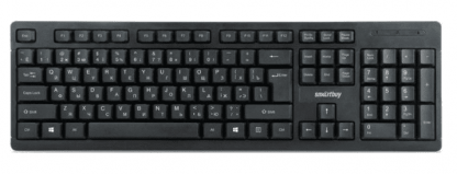 Клавиатура мультимедийная SmartBuy 112 чёрная, slim, USB (SBK-112U-K)