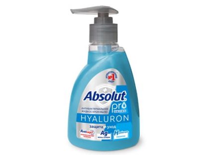 Мыло туалетное жидкое "ABSOLUT PRO" серебро + гиалурон, 250