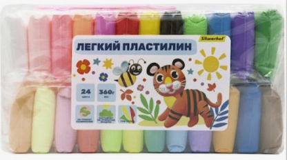 Масса суперлегкая 24 цв. 15г. Silwerhof Весёлые друзья LC240P-360st.