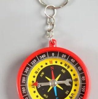 Брелок с компасом круглый МИКС 4,5х4,5х1 см 1268416