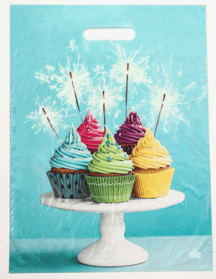 Пакет "Кексики", полиэтиленовый с вырубной ручкой, 45 х 34 см, 30 мкм 9489591