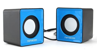 Колонки 2.0 Гарнизон GSP-100, 2х2W, синий/черный, USB