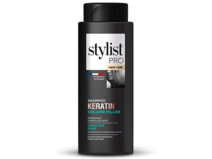 Кератиновый  шампунь  для волос эффектный объем серии  STYLIST PRO hair care 280мл/20шт