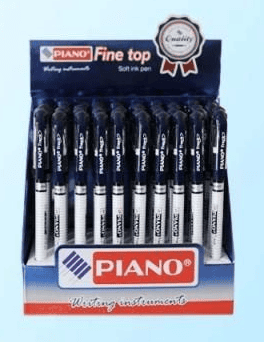 Ручка шариковая синяя масляная Piano PT-555-A рез.держ.игольч.0,7мм,стерж 139мм