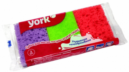 Губки для посуды "Колор Люкс" (3 шт/уп) цена за уп