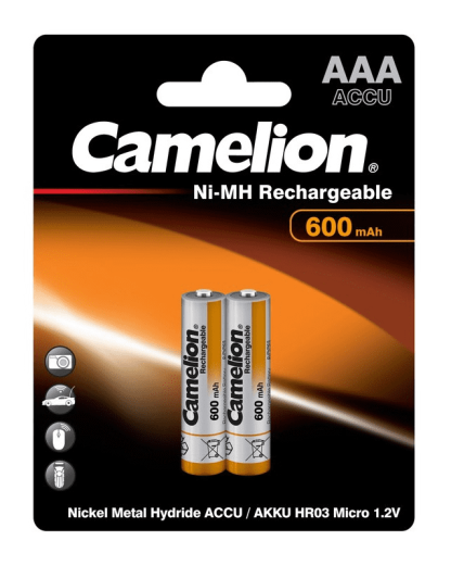 Аккумулятор ААA Camelion 600mAh (упаковка 2 шт)