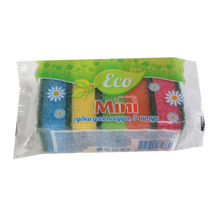 Губка для посуды ECO LINE Мини (5шт/уп) 79669 РУСАЛОЧКА