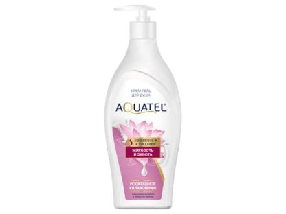 Крем-гель для душа AQUATEL мягкость и забота, 500 гр