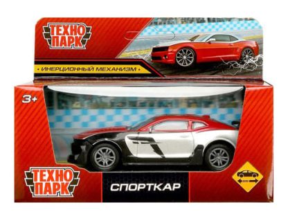 356985 Машина металл СПОРТКАР, 10,5 см, инерция, кор Технопарк