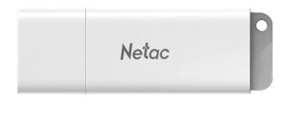 Флеш-диск 64GB NETAC U185, USB 2.0, белый, NT03U185N-064G-20WH