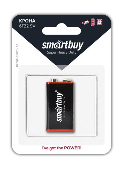 Элемент питания Smartbuy 6F22(крона) SBBZ-9V01B