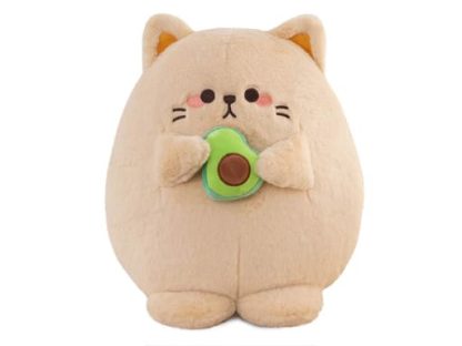 Мягкая Игрушка Maxitoys, Котик с Авокадо Бежевый, 25 см