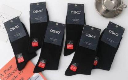 OSKO МУЖСКИЕ НОСКИ ХЛОПОК B2386, Черный ,41-47.