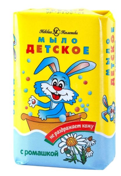 Мыло детское 90г,ромашка Невская косметика