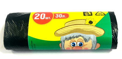 Мешки д/мусора  30л 20шт. Прочные Дед