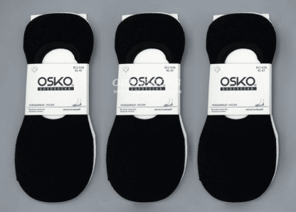 Следки женские с силиконовым задником сетка OSKO, АРТИКУЛ A1669B, 36-41