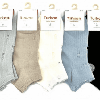 Носки женские короткие рваные Turkan 1209