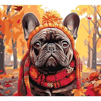 Картина по номерам на картоне 28,5*38 см "На прогулке"  Кпн-392