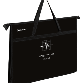 Папка для рисунков и чертежей с ручками BRAUBERG А3, пластик, молния сверху, Creative, 273411