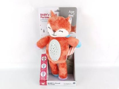 Мягкая игрушка ночник "Лисичка", свет/звук, арт. 450K-W