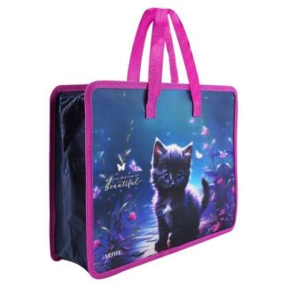 Папка дет. с ручками «deVENTE. Beautiful Cat» 8057553 33,5x26x10 см, с текстильным расширен