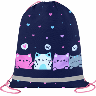 Мешок для обуви BRAUBERG KIDS, светоотражающая полоса, 46х36 см, Anti-gravity, 273437