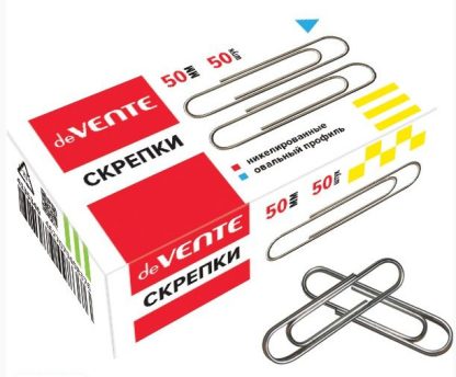 Скрепки 50мм никел. 50шт «deVENTE» 4135340