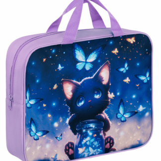 Папка на молнии с ручками BRAUBERG А4, 1 отделение, полиэстер, 80 мм, Night catcher, 273301