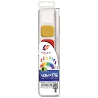 Акварель 06цв, ЛУЧ "Классика" без кисти, пластиковая упаковка 19С 1282-08