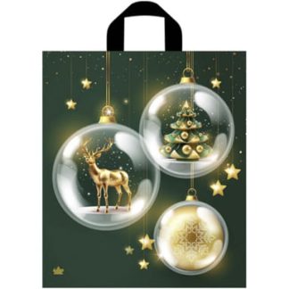 Пакет ПЭ с петлевой ручкой 43,5х38см (35)  НГ "Изумрудный блеск" Тико ПТЛ61305