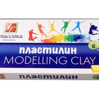 Пластилин 06цв, ЛУЧ "Классика" 120гр, со стеком 12С 878-08