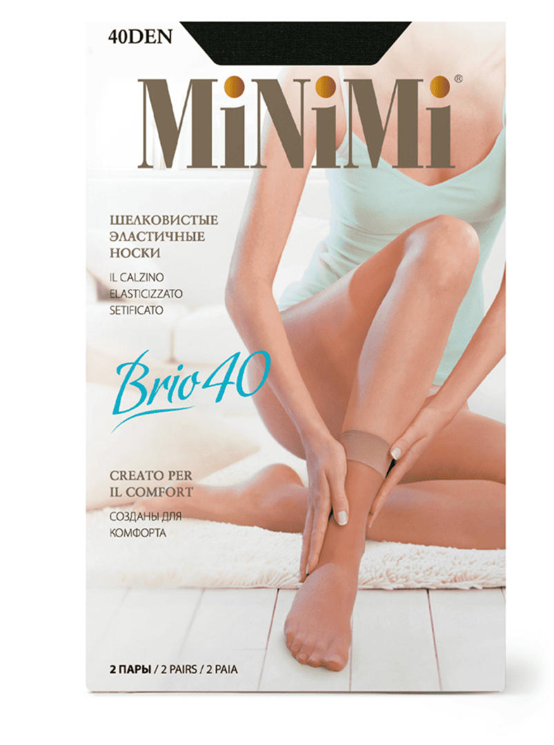 Носки жен MiNiMi Brio 40 рUNI nero