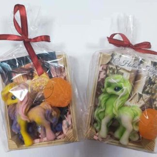 Мыло ручной работы Лошадка в наборе с мандаринами