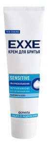 Крем для бритья  sensitive для чувствительной кожи 100 мл EXXE