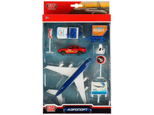336186 Набор из металла АЭРОПОРТ, в ассорт.кор Технопарк в кор.2*48шт