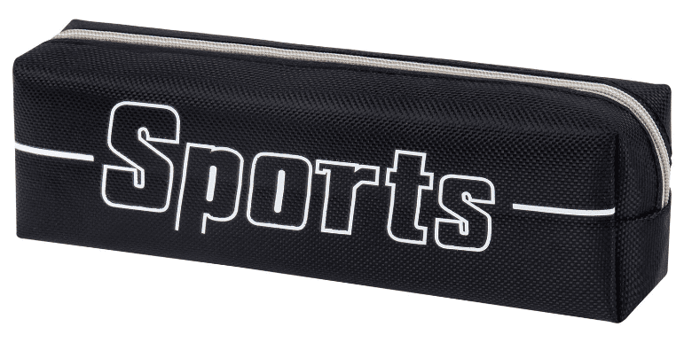 Пенал BRAUBERG, 1 отделение, полиэстер, Sport, черный, 19х4х6 см, 270267