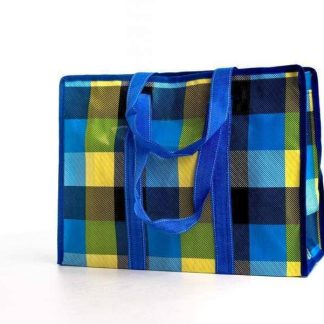 Сумка хозяйственная с рисунком 40*30*15см крупная клетка полипропилен CELLTIX