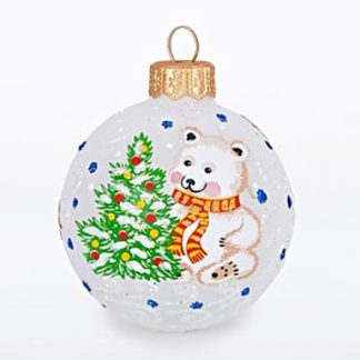 Елочное украшение, шар Ш3 60мм "Облачко" С74