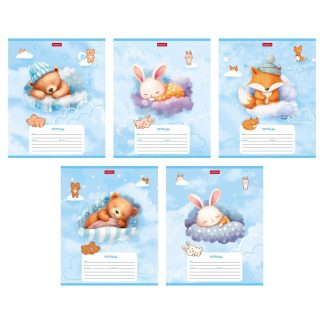 Тетрадь 12л. крупн.кл. 12Т5В8 Спят усталые игрушки (Хатбер)