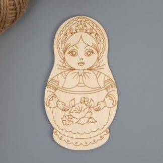 Заготовка для творчества "Матрешка",с гравировкой  7811868