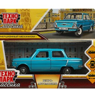 371220 Машина металл заз-968а ретро-модель 12 см, инерция, голубой Технопарк в кор.2*36шт