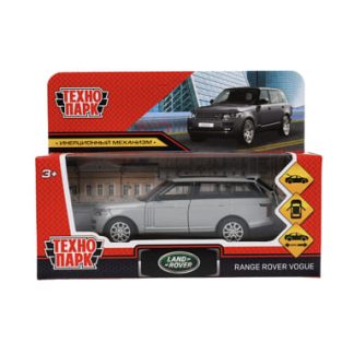 377802 Машина металл RANGE ROVER VOGUE 12 см, двери, багаж, темно-серый, кор. Технопарк в кор.2*36шт