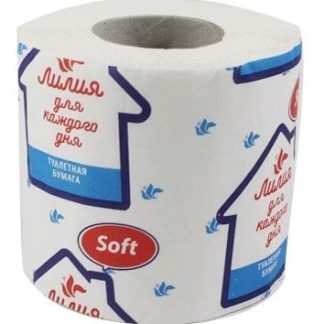 Туалетная бумага "Лилия Софт" 1сл 1шт 0236