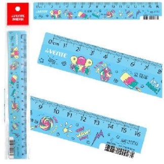 Линейка пластиковая "deVENTE. POP style" 16 см, с дизайном, с индивидуальной маркировкой, с цветным
