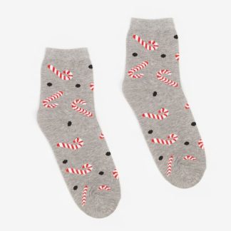 Носки женские В742 Леденцы цвет серый,р-р 23-25  7110785