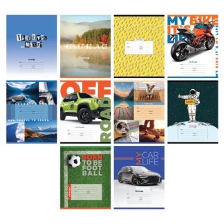 Тетрадь 12л. кл. Т5ск12 8528 «MIX-10 Мальчики» (ассорти) 10 дизайнов